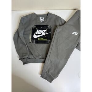 NIKE Hoodie Sweatshirt & Joggers SweatPanty 2Pc Fleece Set Size 6 Boys BRAND NEW
